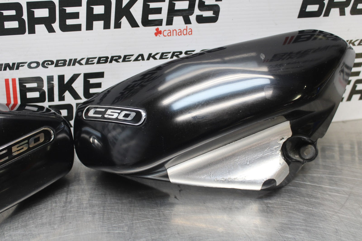 15 SUZUKI BOULEVARD C50 SIDE COVER PANEL COWL FAIRING SET PAIR BB775