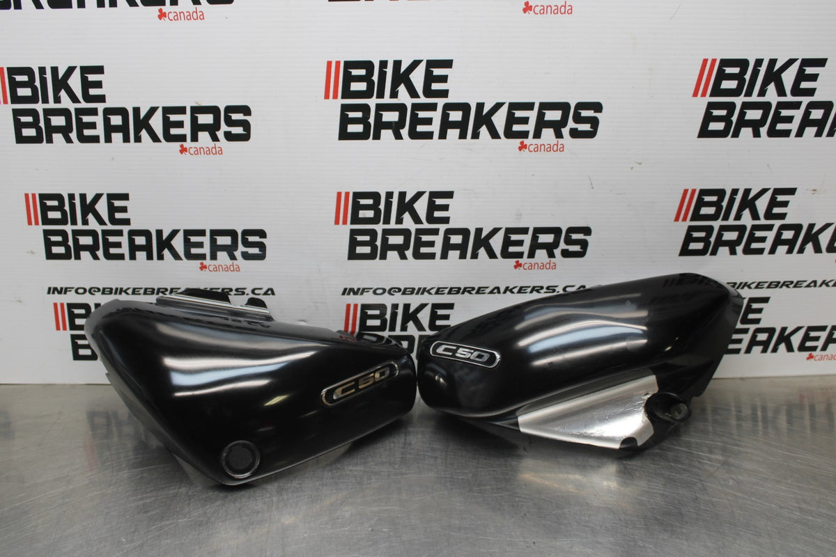 15 SUZUKI BOULEVARD C50 SIDE COVER PANEL COWL FAIRING SET PAIR BB775