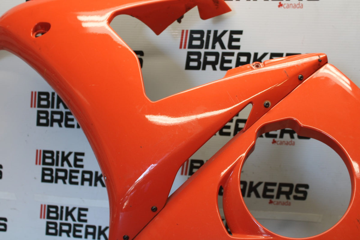 03-04 YAMAHA YZF R6 LEFT LOWER MID UPPER SIDE FAIRING COWL BB890