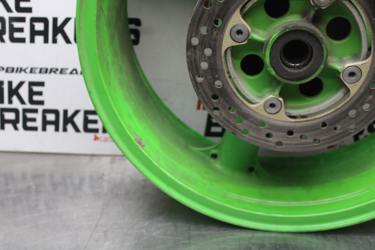 98 KAWASAKI NINJA ZX6 REAR WHEEL BACK RIM & ROTOR BB870