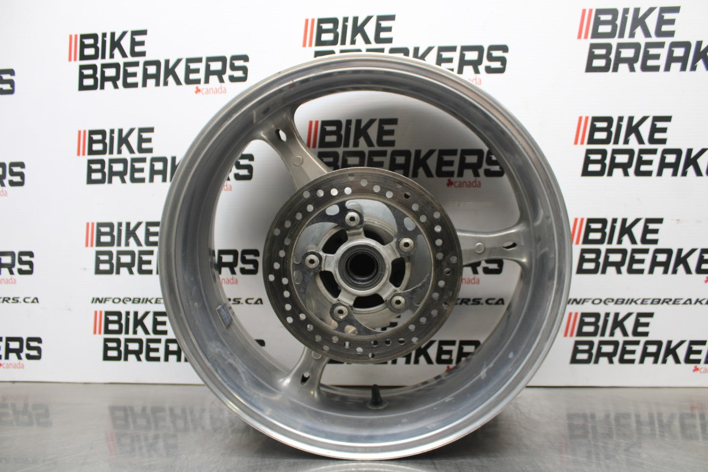 07 SUZUKI GSXR1000 REAR WHEEL BACK RIM & ROTOR BRAKE DISC BB770
