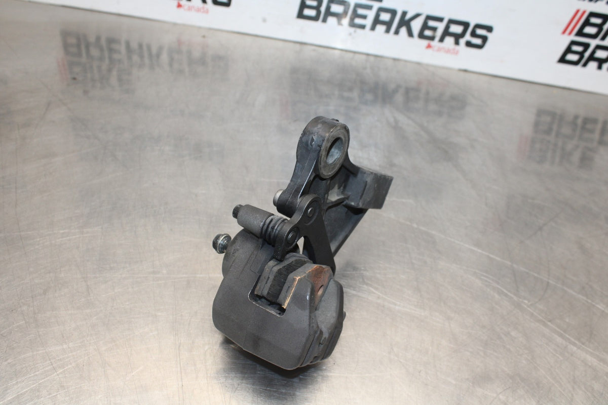 08 KAWASAKI NINJA 650 EX650 REAR BACK BRAKE CALIPER W MOUNT BRACKET BB797