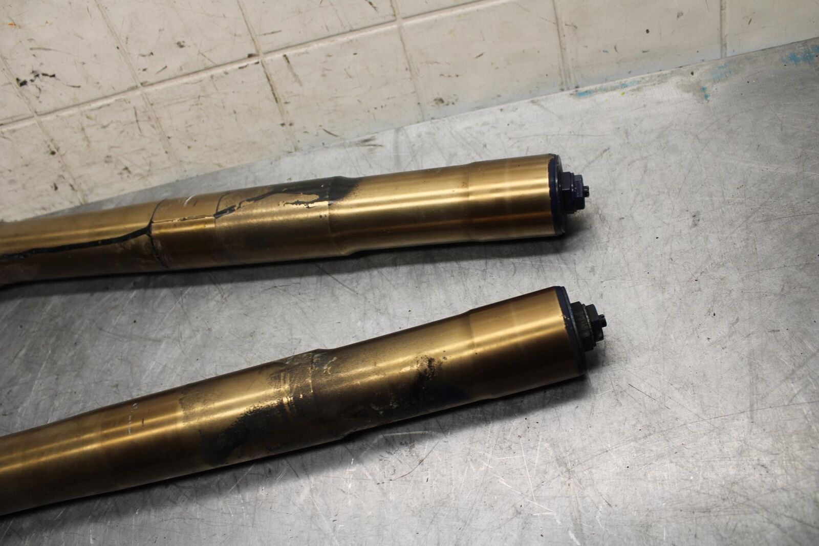 06-07 SUZUKI GSXR600  FORKS SHOCK SUSPENSION SET PAIR 51103-01H00 BB499