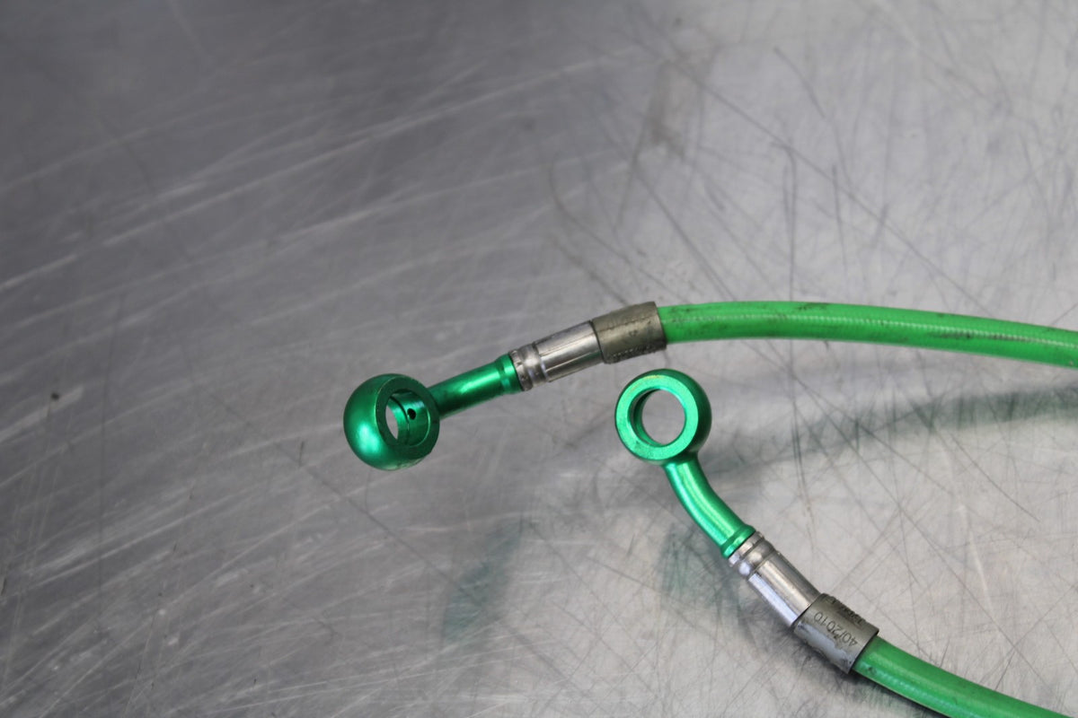 2007 Kawasaki Ninja ZX6R ZX600P AFTERMARKET FRONT REAR BRAKE HOSES LINES BB175