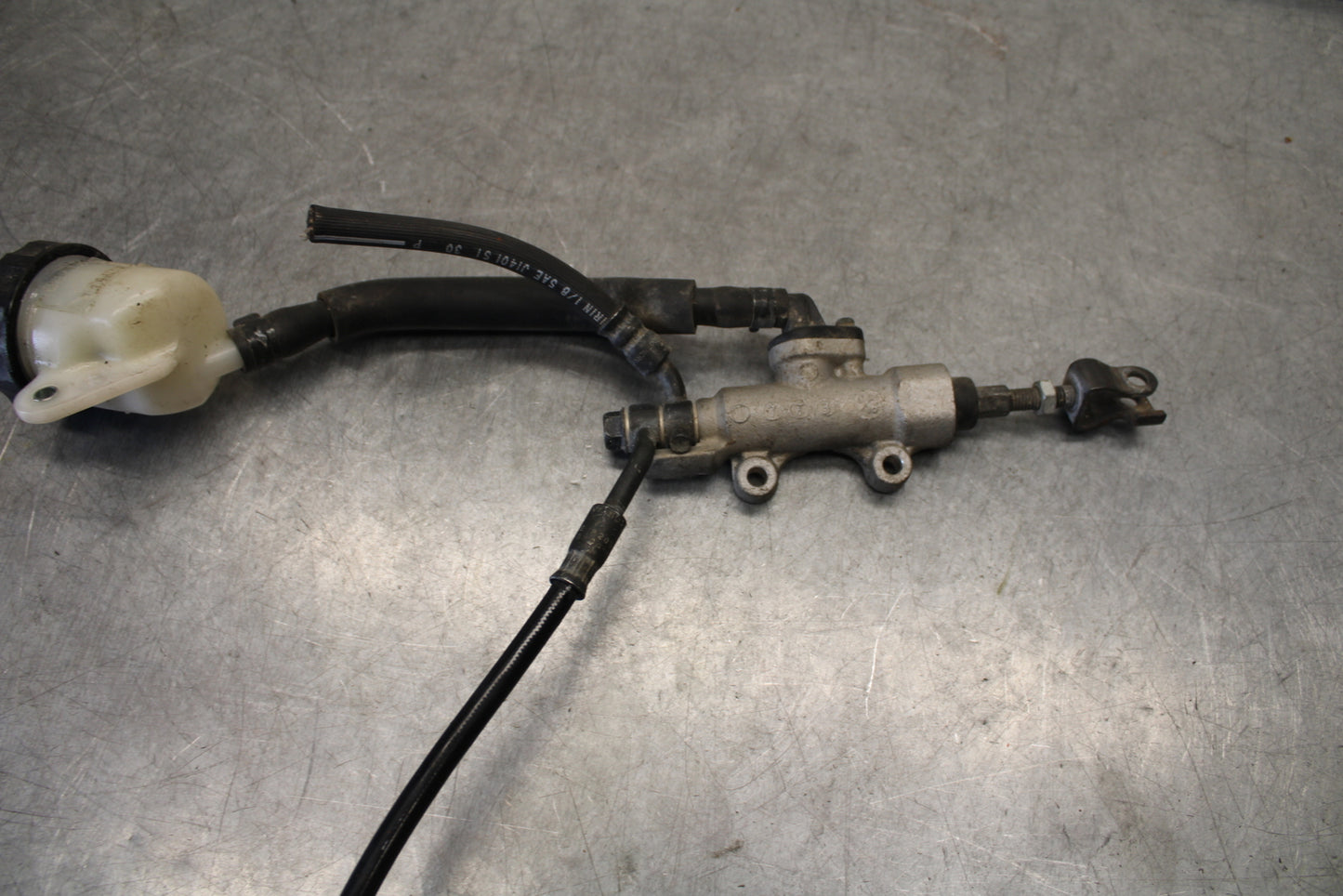 04-12 HONDA ST1300A REAR BACK BRAKE MASTER CYLINDER W RESERVOIR BB669