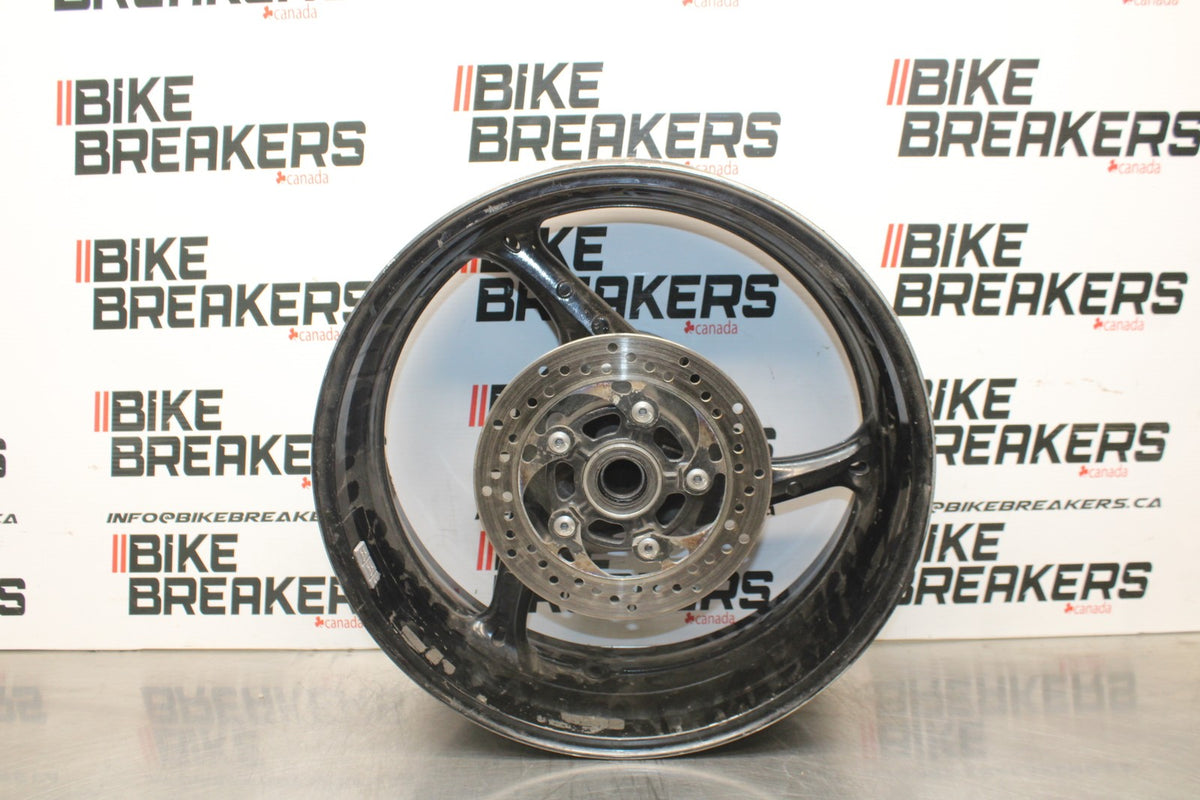 09 SUZUKI GSXR1000 REAR WHEEL BACK RIM & ROTOR BB777
