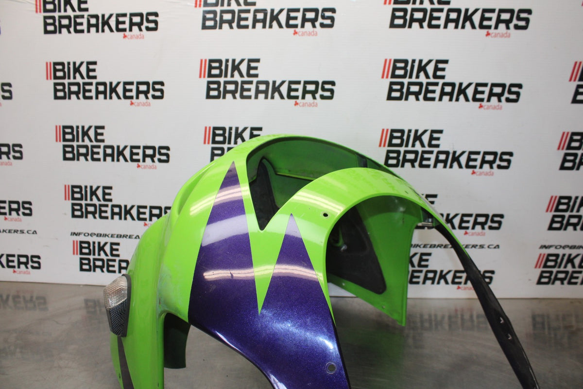 98 KAWASAKI NINJA ZX6 FRONT UPPER NOSE FAIRING COWL SHROUD BB870