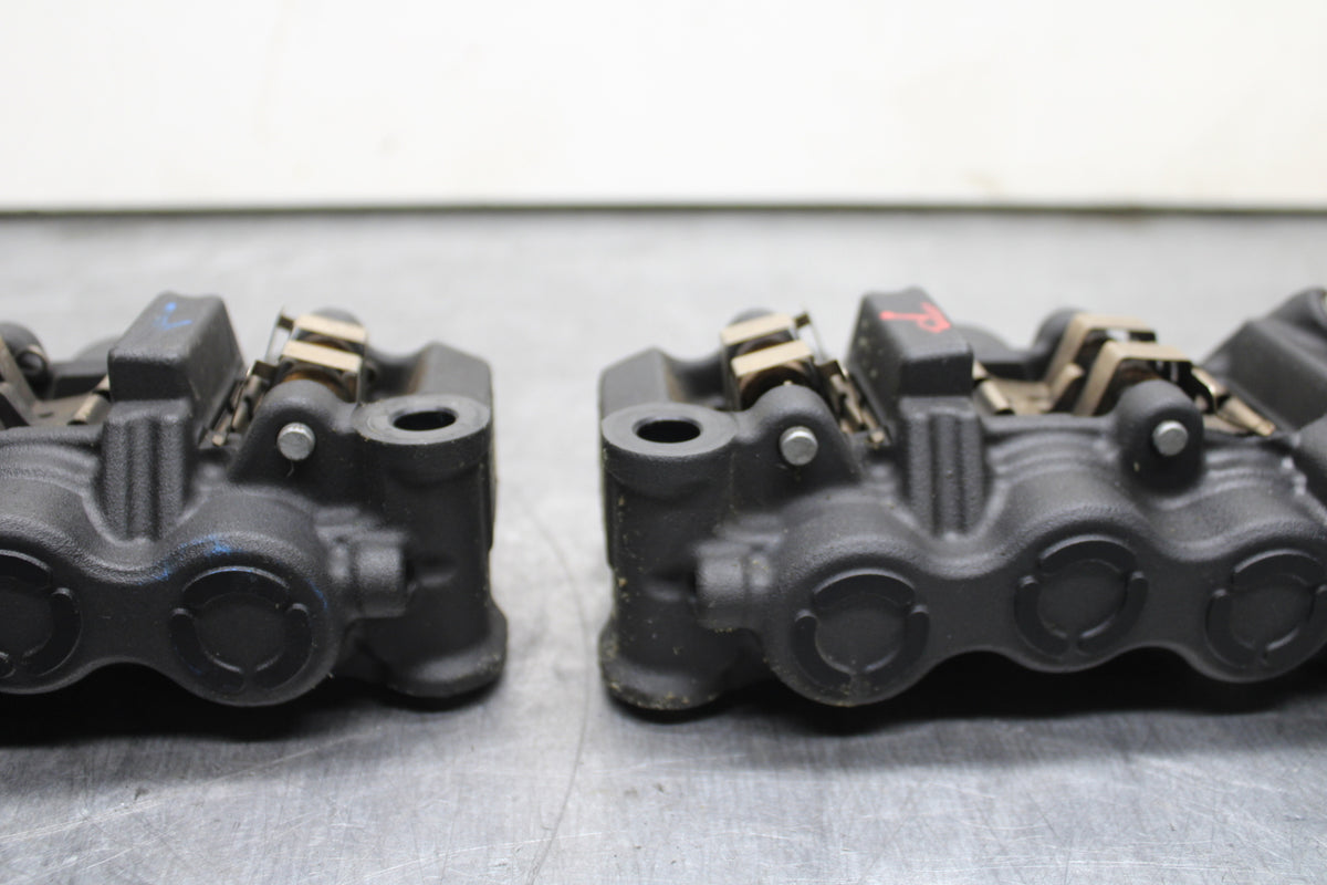 09-14 YAMAHA YZF R1 RIGHT LEFT FRONT BRAKE CALIPER SET PAIR CALIPERS BB118