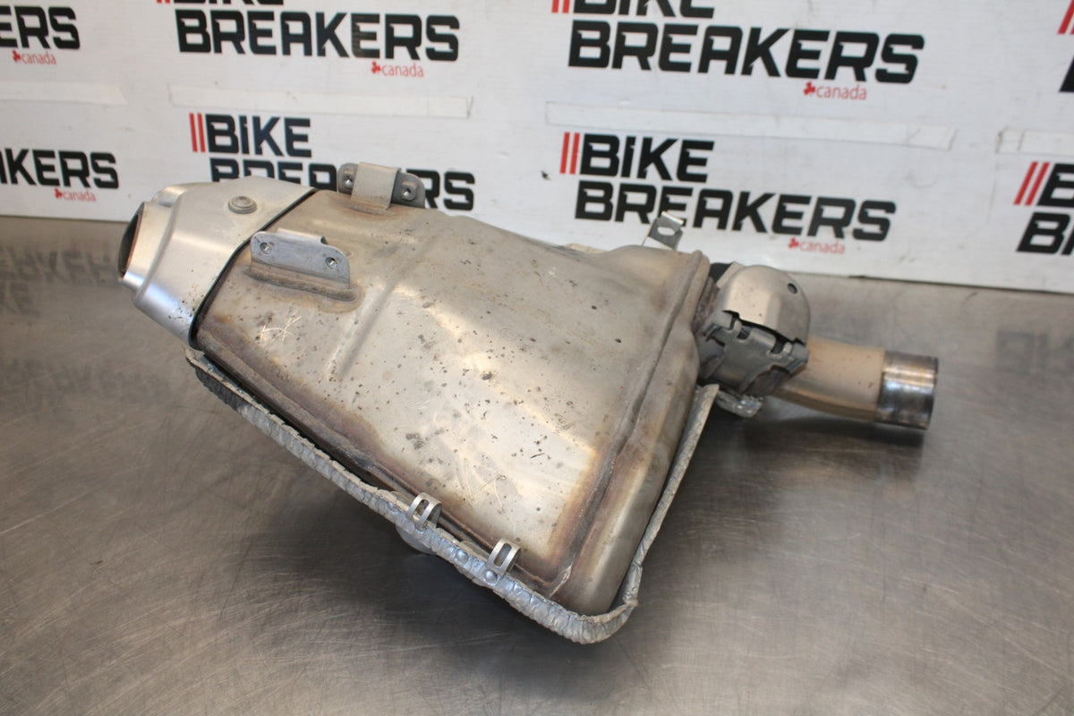 07-08 KAWASAKI NINJA ZX6R EXHAUST PIPE MUFFLER SLIP ON CAN SILENCER BB937
