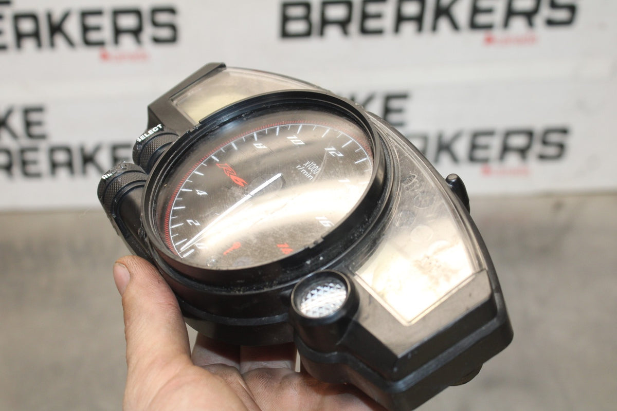 08-16 YAMAHA YZF R6 SPEEDO TACH GAUGES DISPLAY CLUSTER SPEEDOMETER BB929