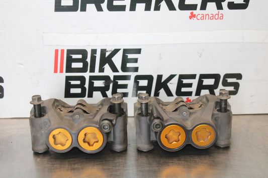 05 YAMAHA YZF R6 RIGHT LEFT FRONT BRAKE CALIPER SET PAIR CALIPERS BB894