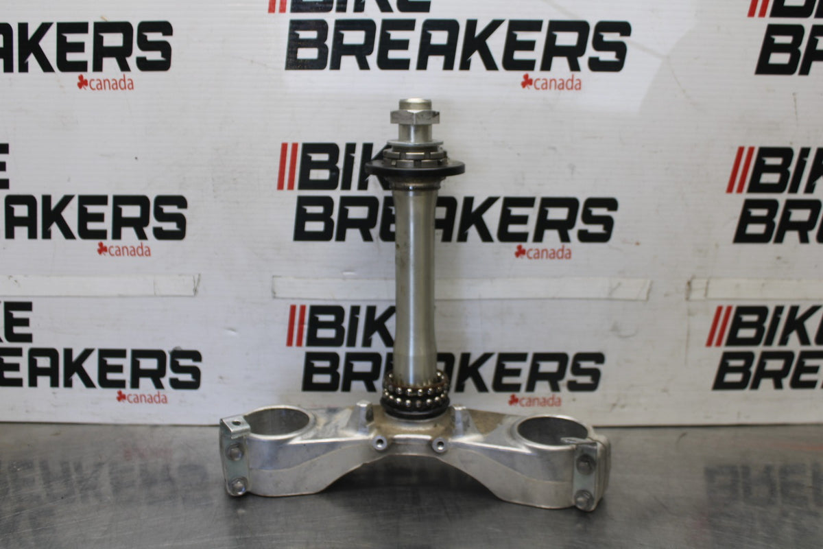 08-09 KAWASAKI NINJA ZX14R FRONT FORKS CLAMP LOWER TRIPLE TREE STEM BB932