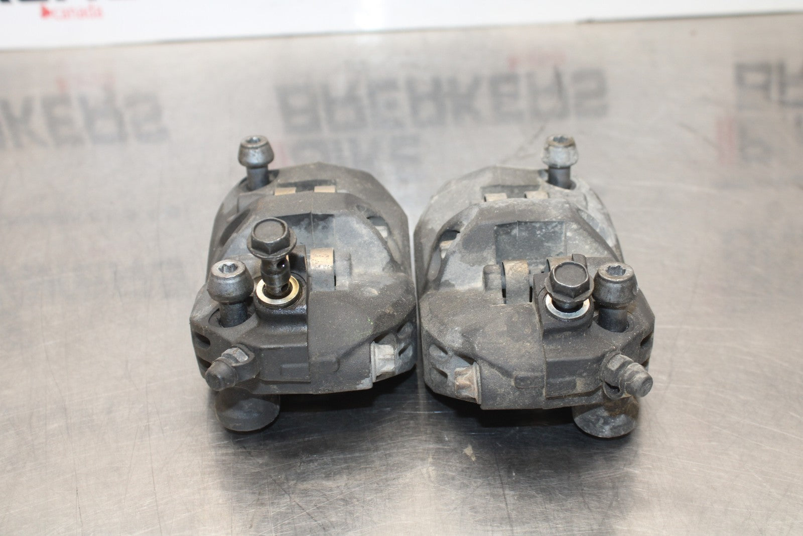 07-08 KAWASAKI NINJA ZX6R RIGHT LEFT FRONT BRAKE CALIPER SET PAIR CALIPERS BB203
