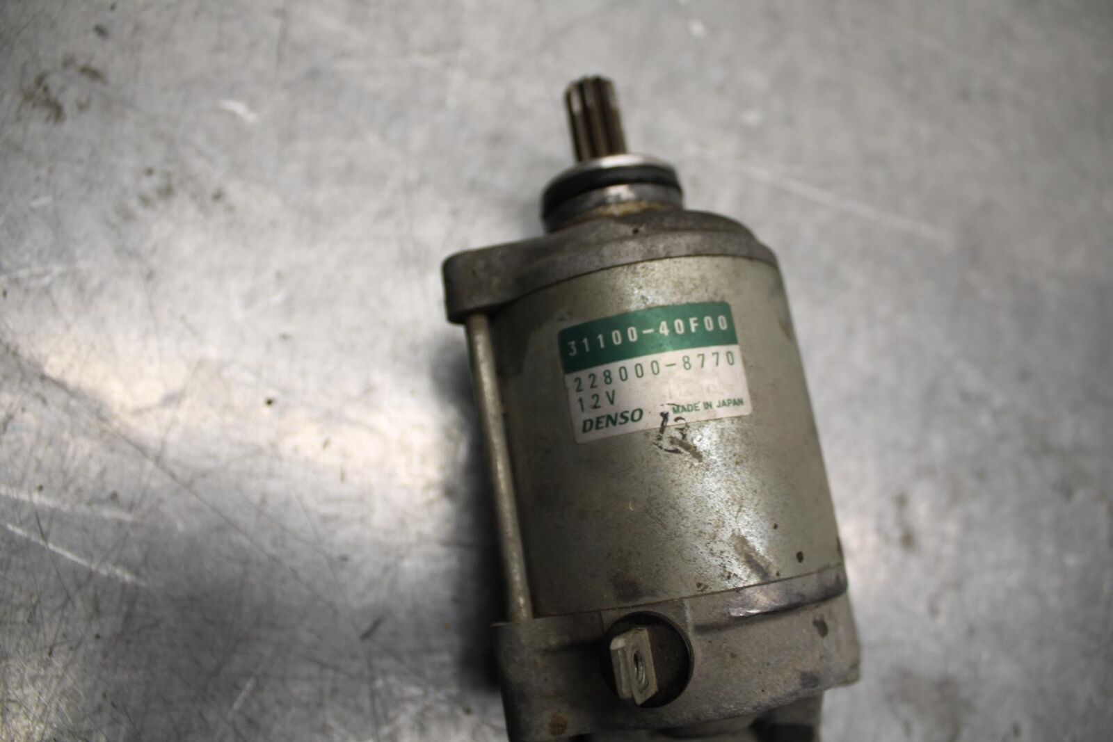 2002 Suzuki GSXR1000 ENGINE STARTING STARTER MOTOR -DC 12V 31100-40F00 BB73