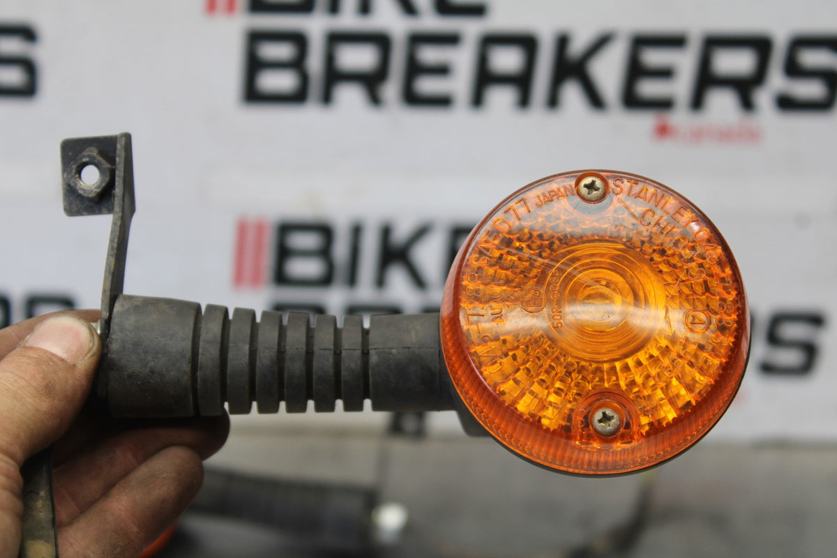 06 KAWASAKI KLR650 FRONT LEFT RIGHT TURN SIGNALS LIGHT INDICATORS BB919