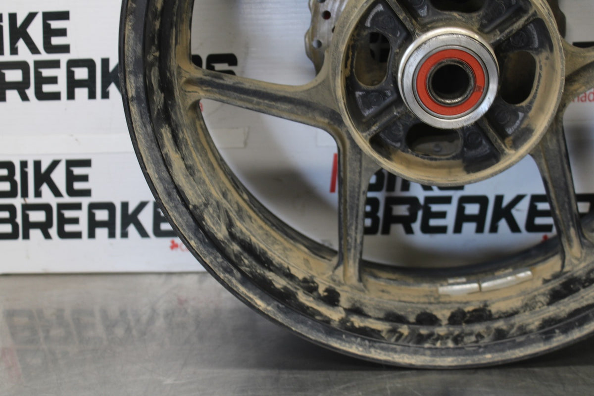07-08 KAWASAKI NINJA ZX6R REAR WHEEL BACK RIM & ROTOR BB896
