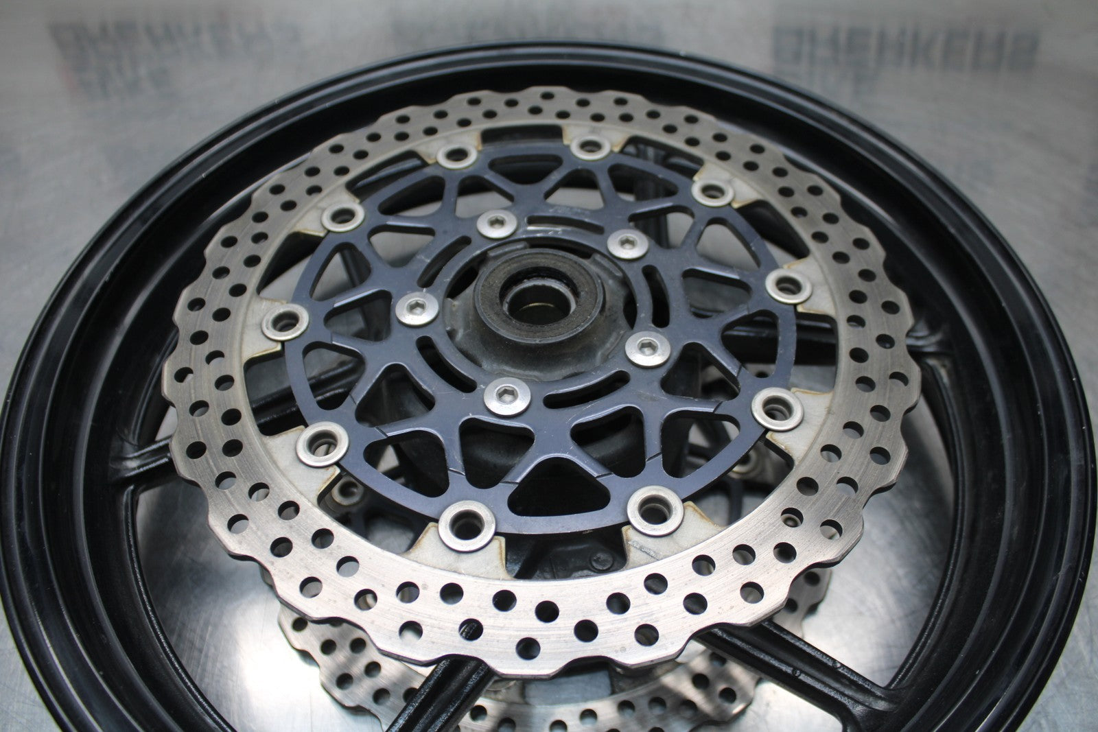 08 KAWASAKI NINJA ZX10R FRONT WHEEL FRONT RIM & ROTORS  BB201