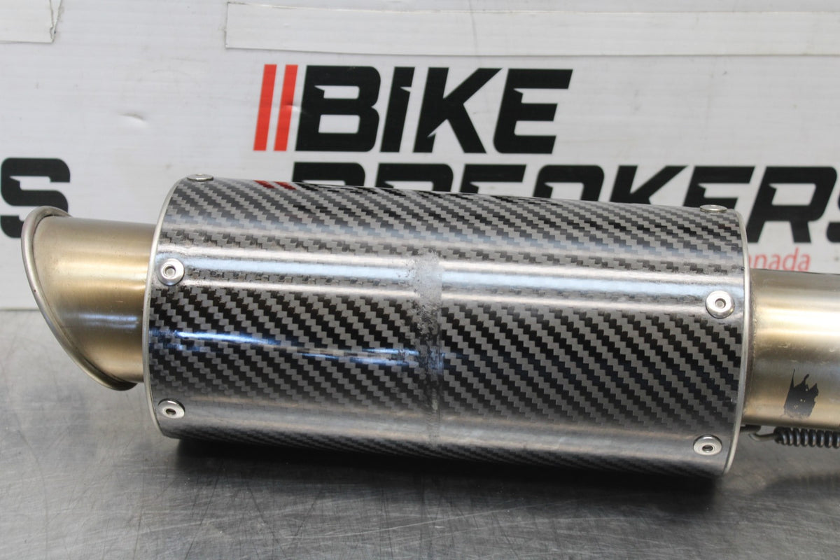 13-18 KAWASAKI NINJA ZX6R MGP CARBON FIBER EXHAUST PIPE MUFFLER SLIP ON BB915