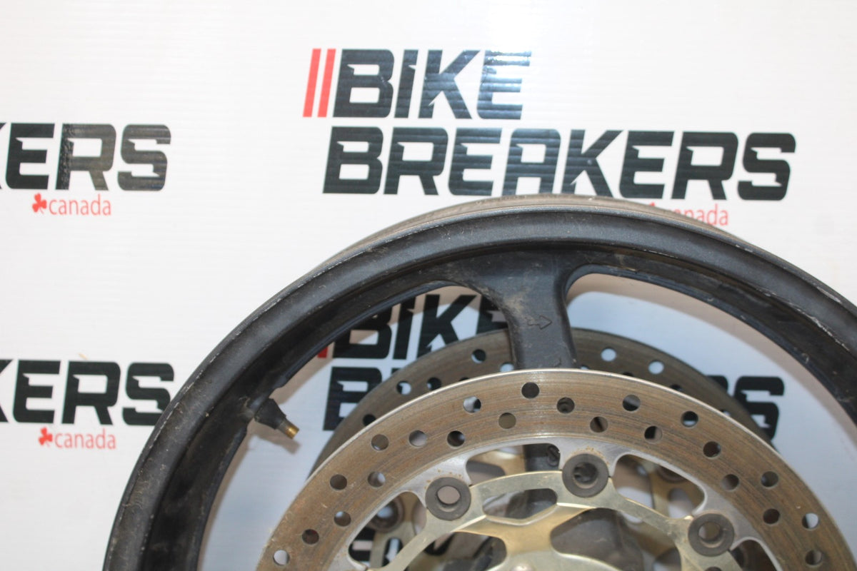 05-06 HONDA CBR600RR FRONT WHEEL FRONT RIM & ROTORS BB893