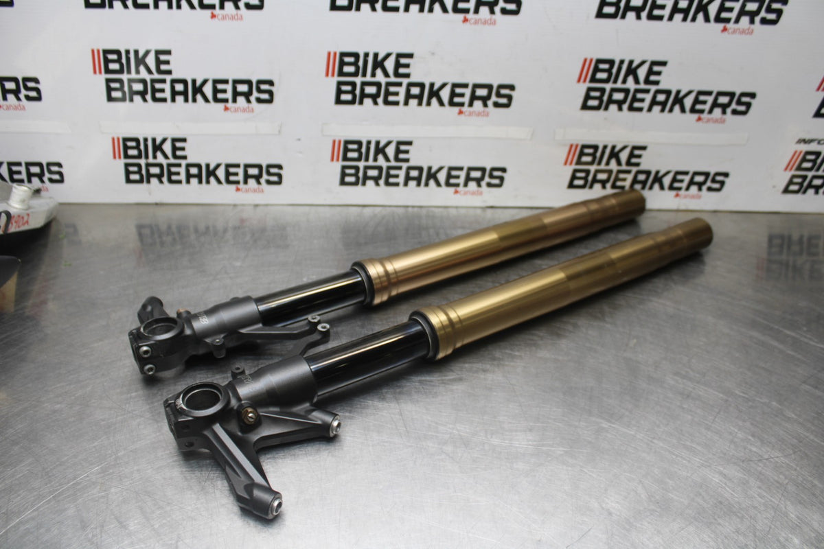 08 KAWASAKI NINJA ZX10R FRONT FORKS SHOCK SUSPENSION SET PAIR BB902