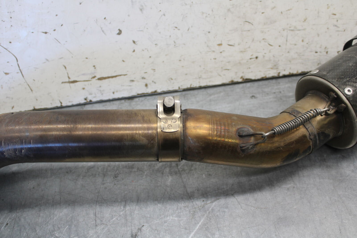 09-12 KAWASAKI NINJA ZX6R EXHAUST PIPE MUFFLER SLIP ON CAN SILENCER BB698