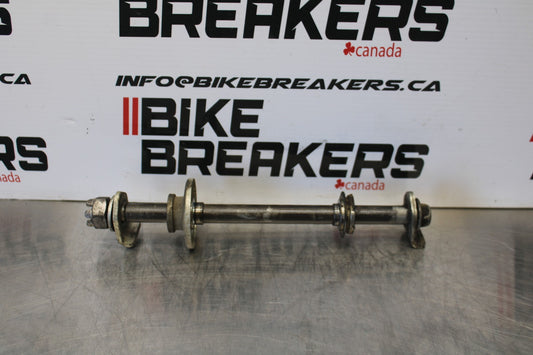 08-18 KAWASAKI KLR650 REAR AXLE BACK WHEEL RIM PIVOT BOLT AXEL BB183