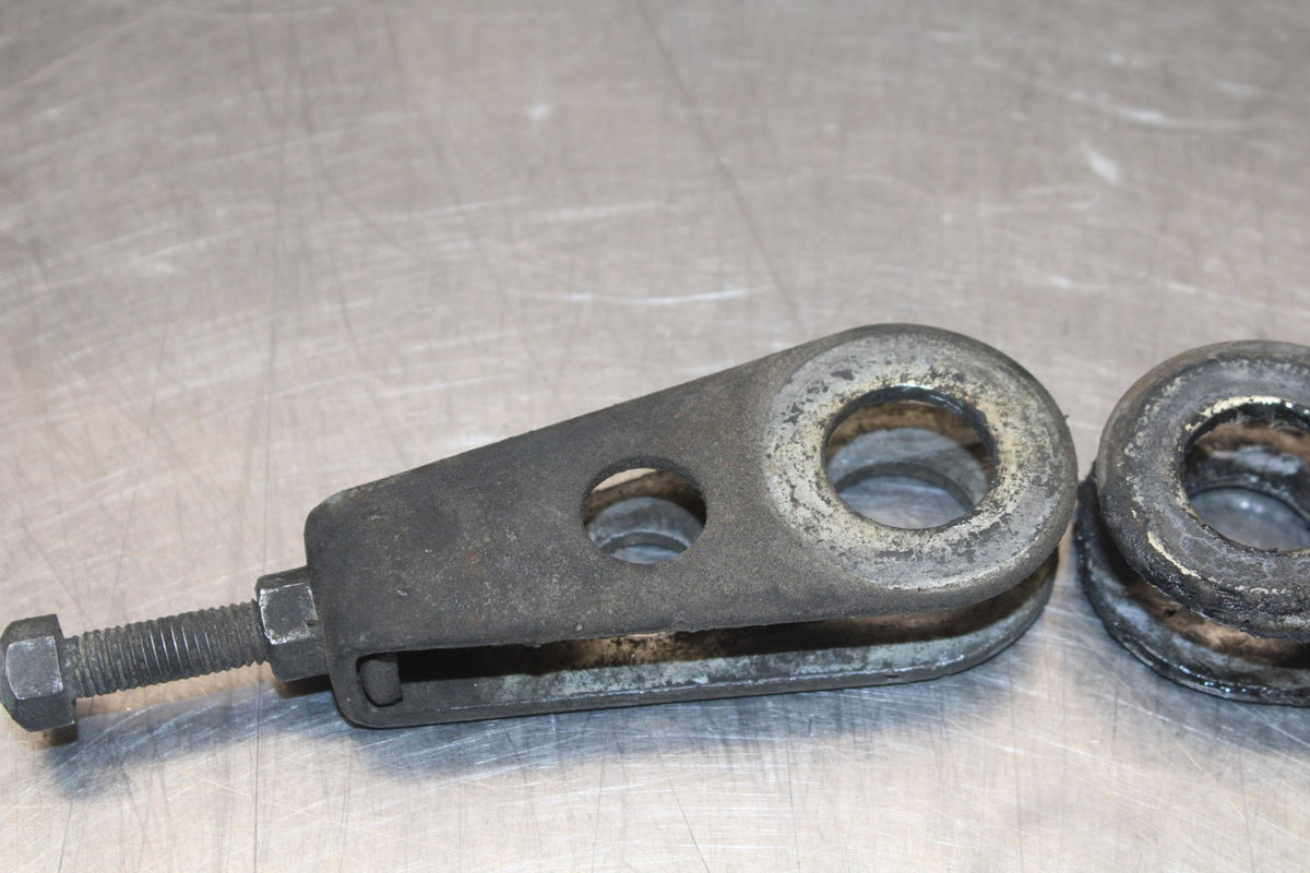 78-79 SUZUKI GS1000 SWINGARM CHAIN TENSIONER ADJUSTMENT BRACKETS  BB787