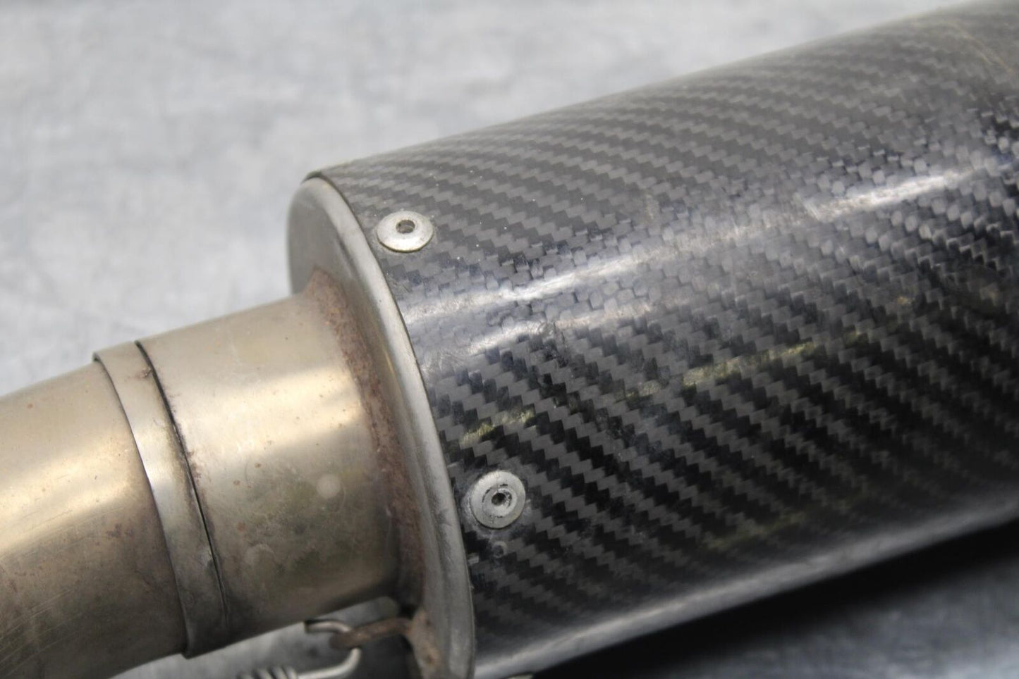 09-12 KAWASAKI NINJA ZX6R EXHAUST PIPE MUFFLER SLIP ON CAN SILENCER BB617