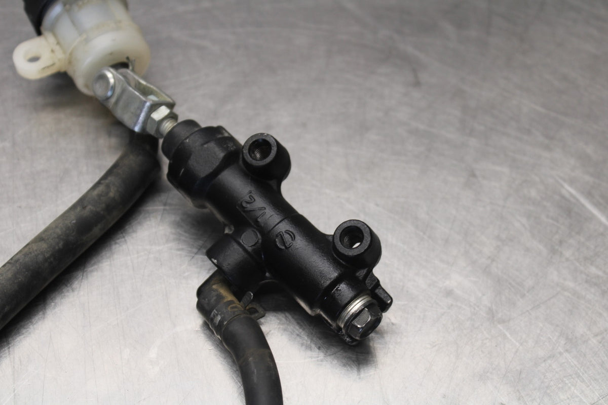 08 KAWASAKI ZX6R REAR BACK BRAKE MASTER CYLINDER W RESERVOIR BB896