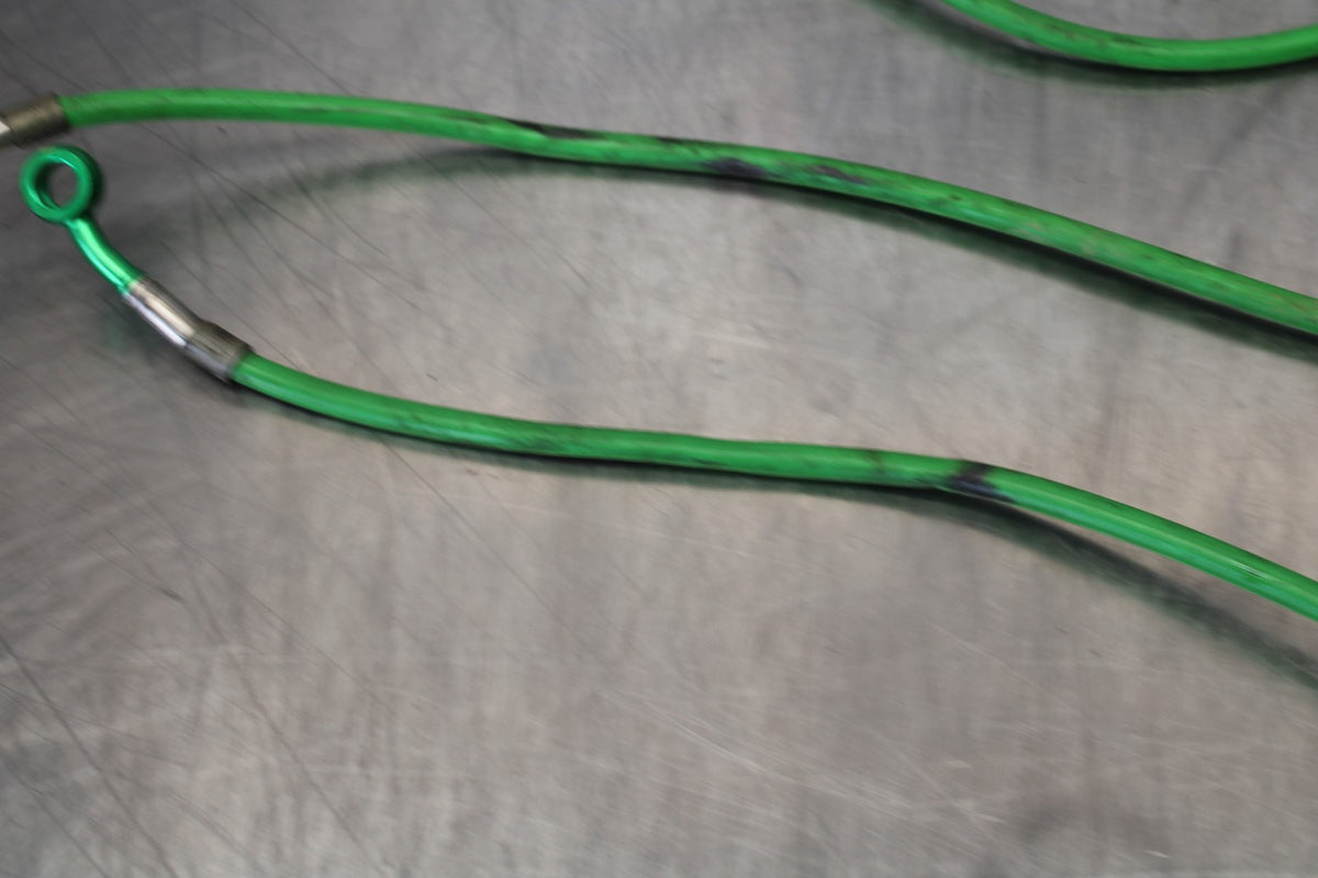 2007 Kawasaki Ninja ZX6R ZX600P AFTERMARKET FRONT REAR BRAKE HOSES LINES BB175