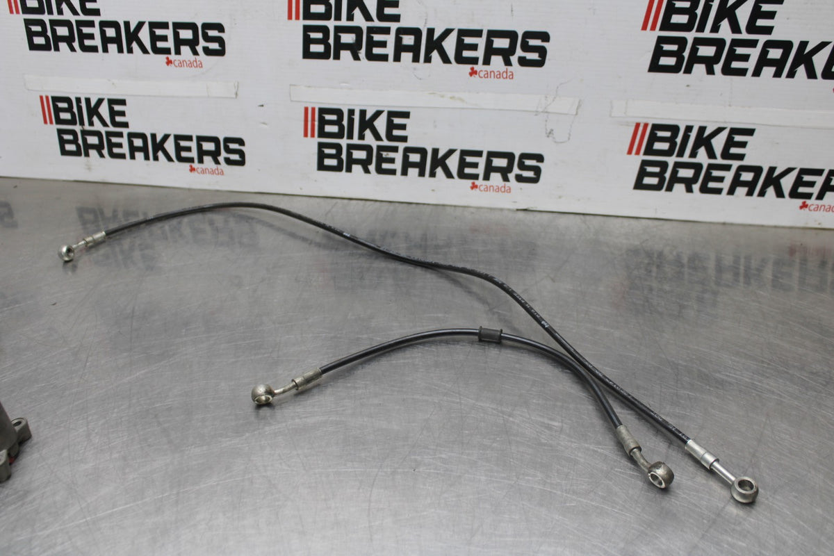 16 DUCATI 959 PANIGALE FRONT BRAKE CALIPER HOSES LINES BB912