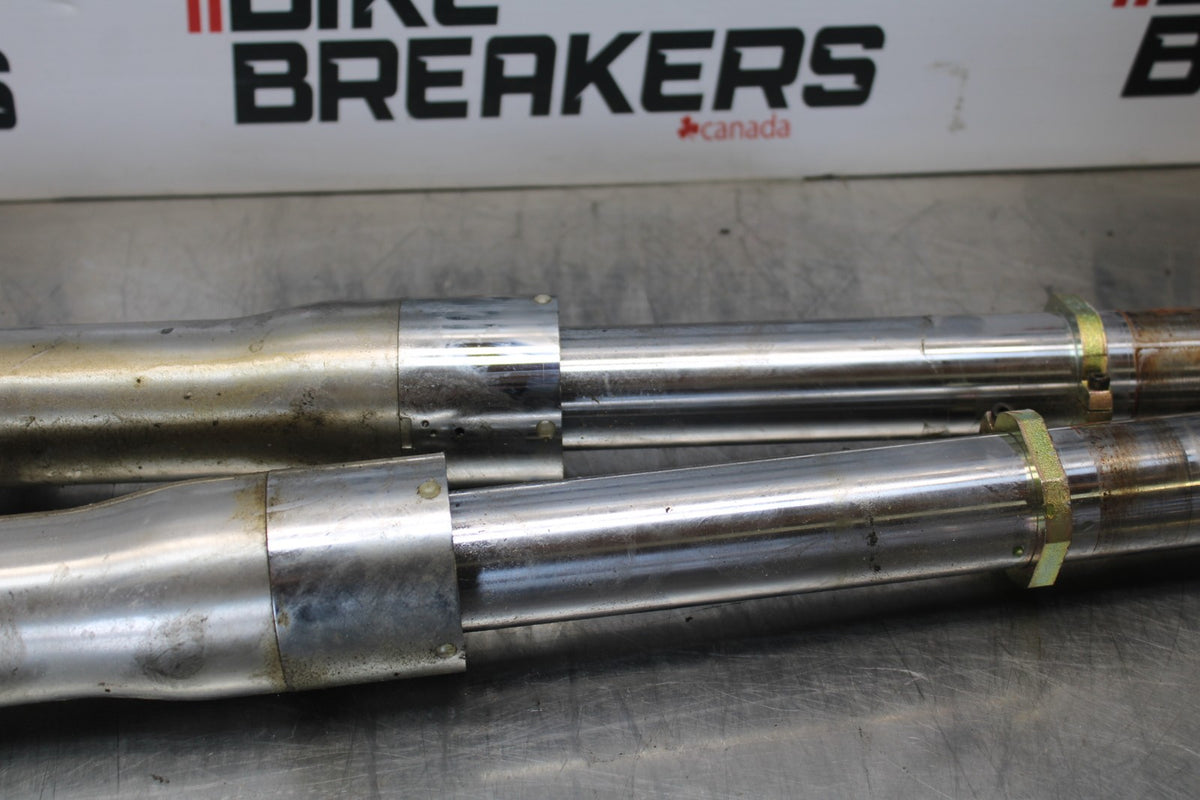 03-08 KAWASAKI VULCAN 1600 FRONT FORKS SHOCK SUSPENSION SET PAIR BB196
