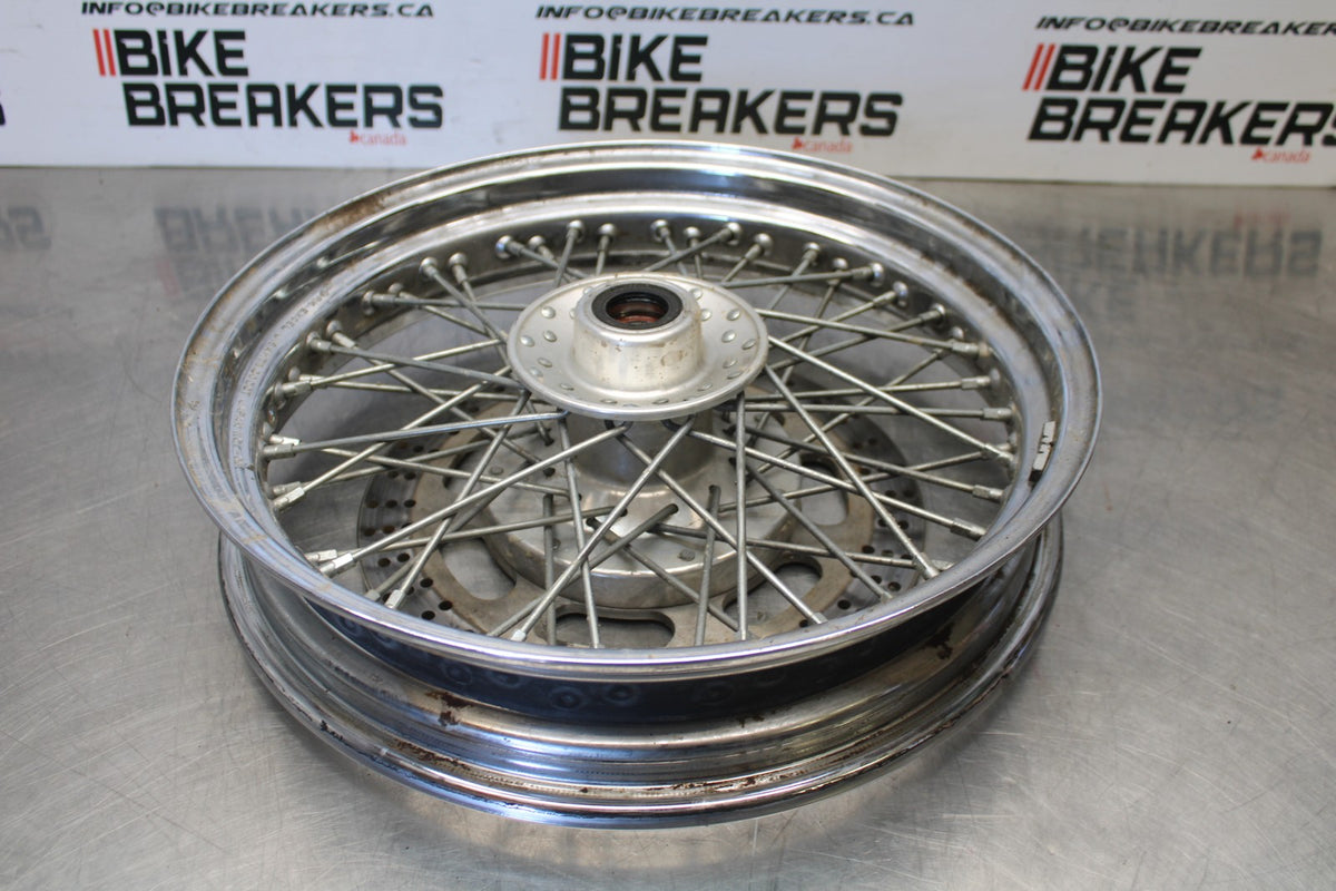 02 KAWASAKI VULCAN 800 VN800B CLASSIC FRONT WHEEL FRONT RIM BB862