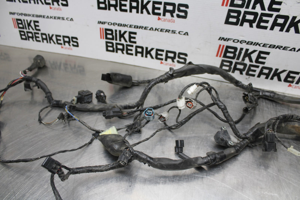 08 KAWASAKI NINJA 650 EX650 MAIN ENGINE WIRING HARNESS MOTOR WIRE LOOM BB797