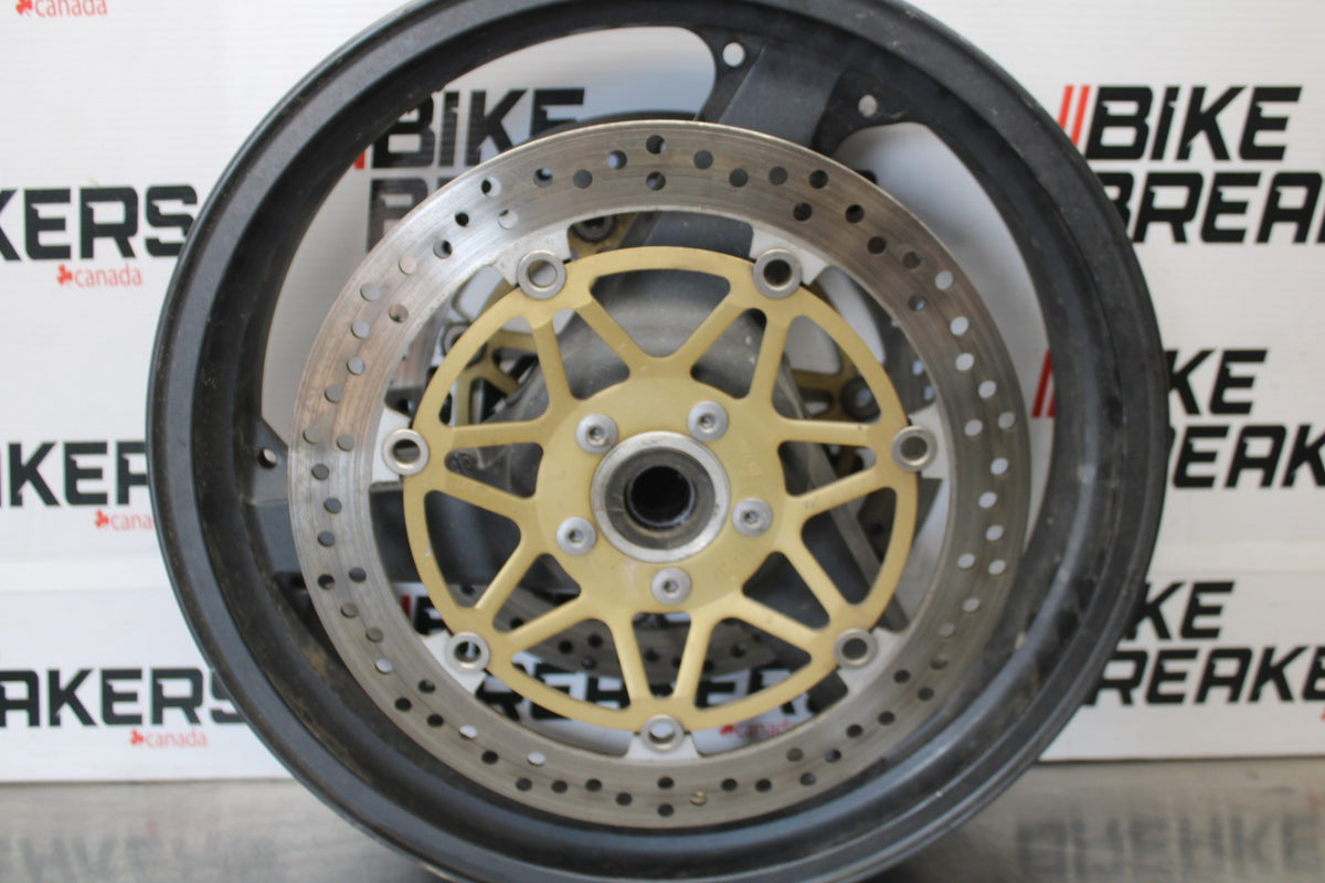 00-05 KAWASAKI NINJA ZX12R FRONT WHEEL FRONT RIM & ROTORS BB892