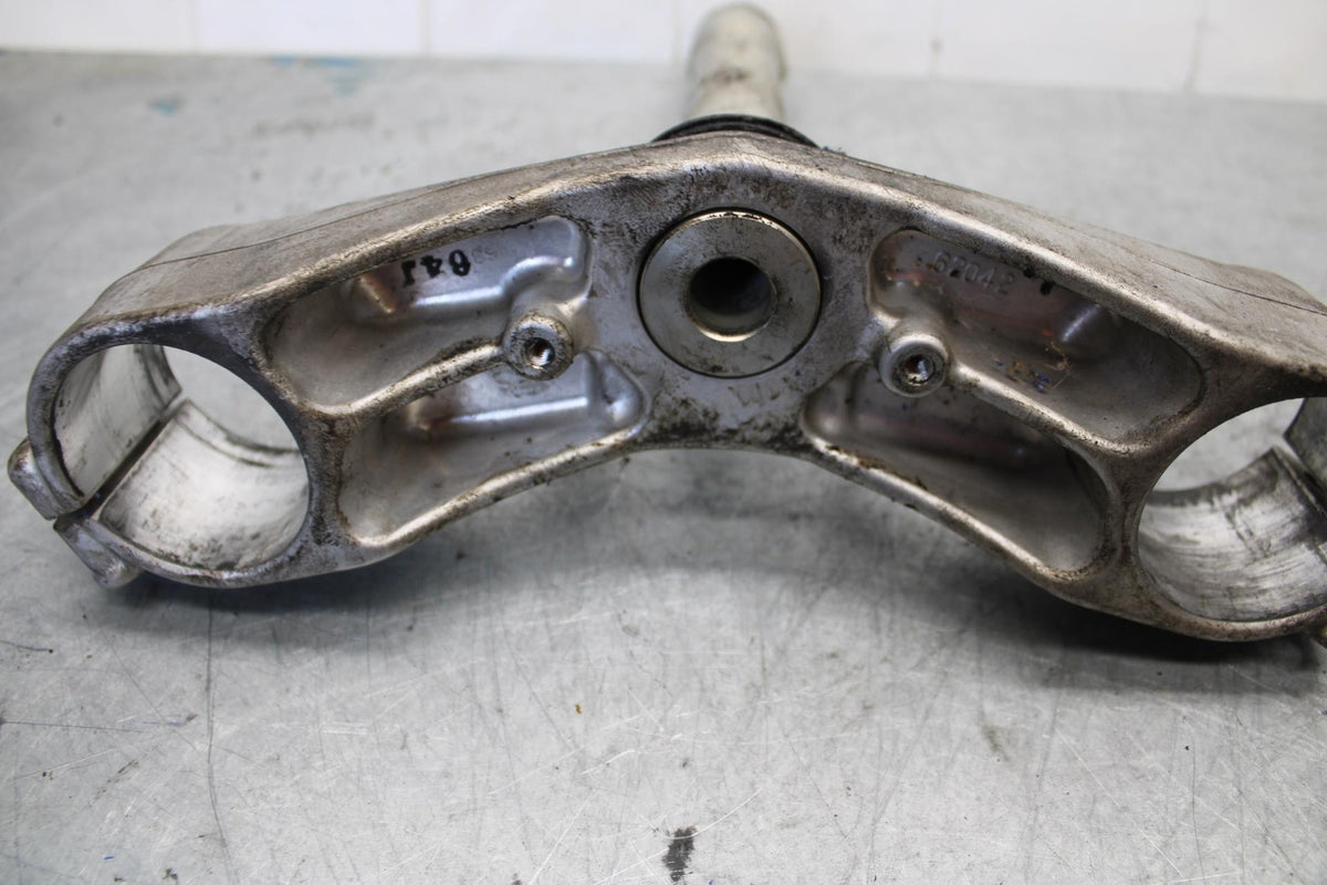06-07 KAWASAKI NINJA ZX14R FRONT FORKS CLAMP LOWER TRIPLE TREE STEM bb433