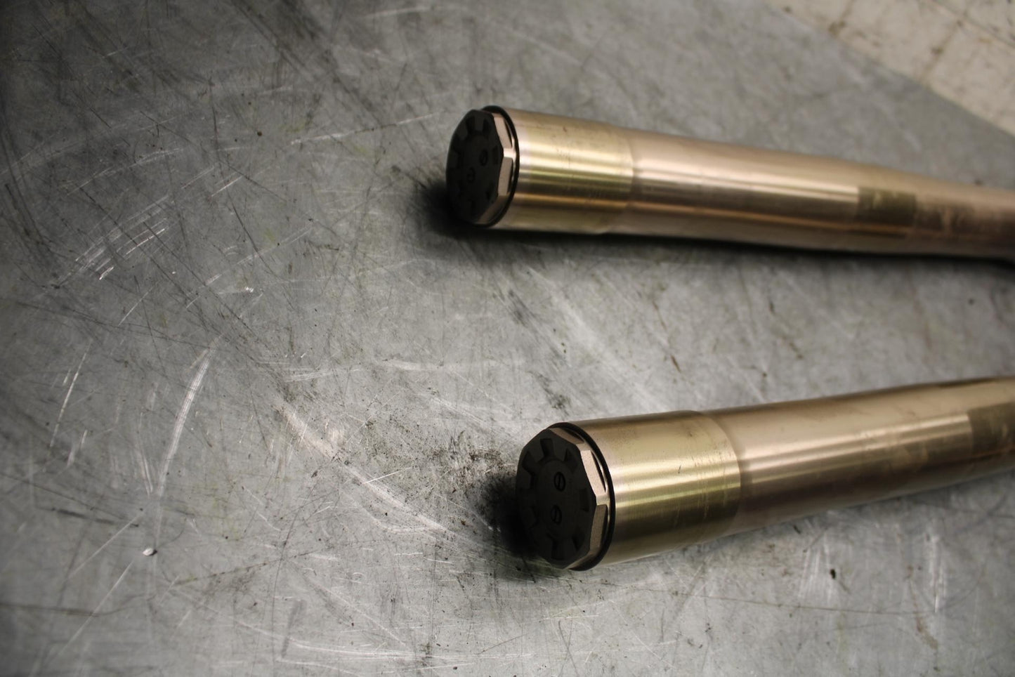 2009 Kawasaki Ninja ZX6R ZX600R FRONT FORKS SHOCK SUSPENSION SET PAIR BB538