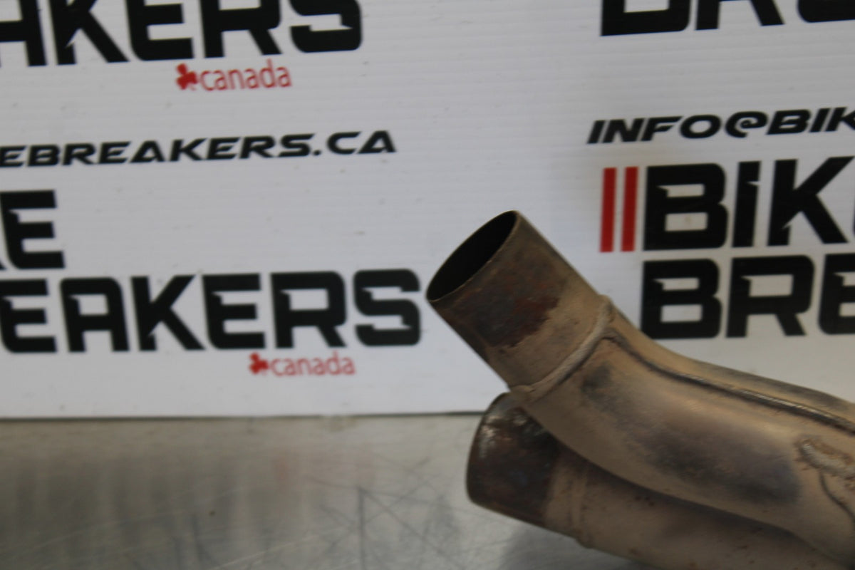 04-05 YAMAHA YZF R1 LINK EXHAUST PIPE MUFFLER SLIP ON CAN SILENCER  BB173