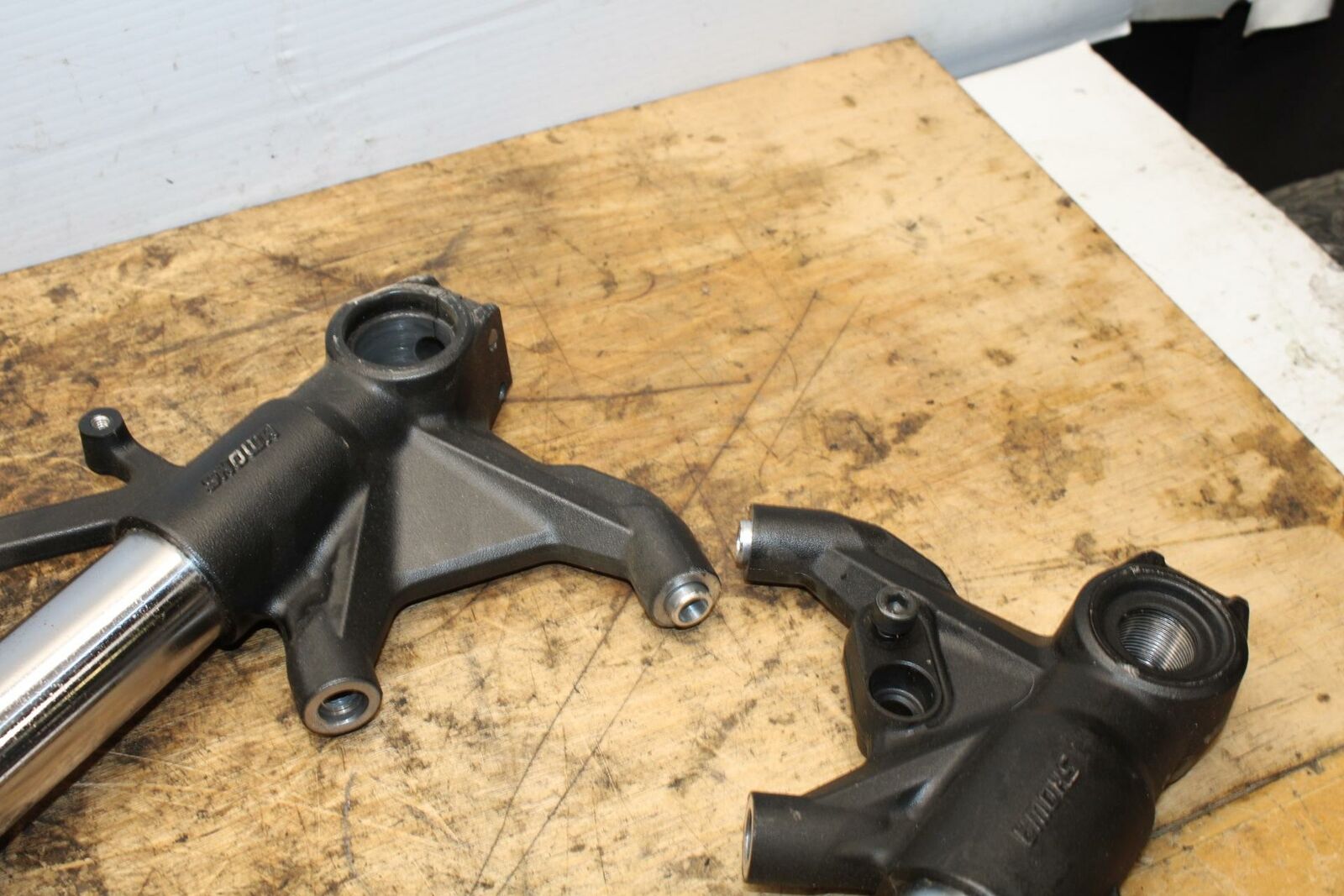 13-18 KAWASAKI NINJA ZX6R FRONT FORKS SHOCK SUSPENSION SET PAIR BB349