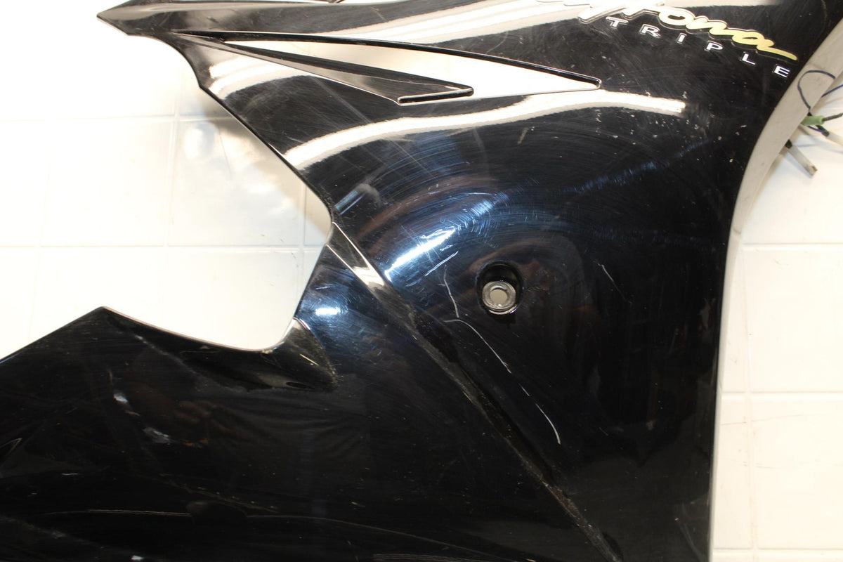 06-07 TRIUMPH DAYTONA 675 DAYTONA 675 LEFT LOWER MID UPPER SIDE FAIRING  BB441