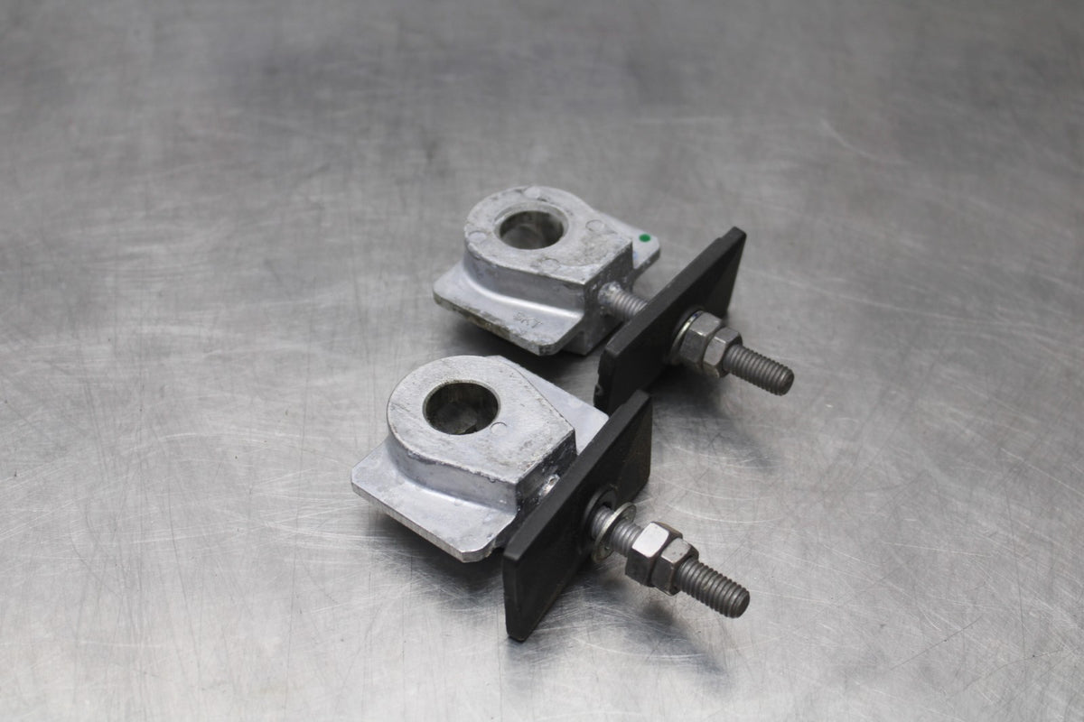 24-25 KAWASAKI ELIMINATOR 450 SWINGARM CHAIN TENSIONER ADJUSTMENT BRACKETS BB869