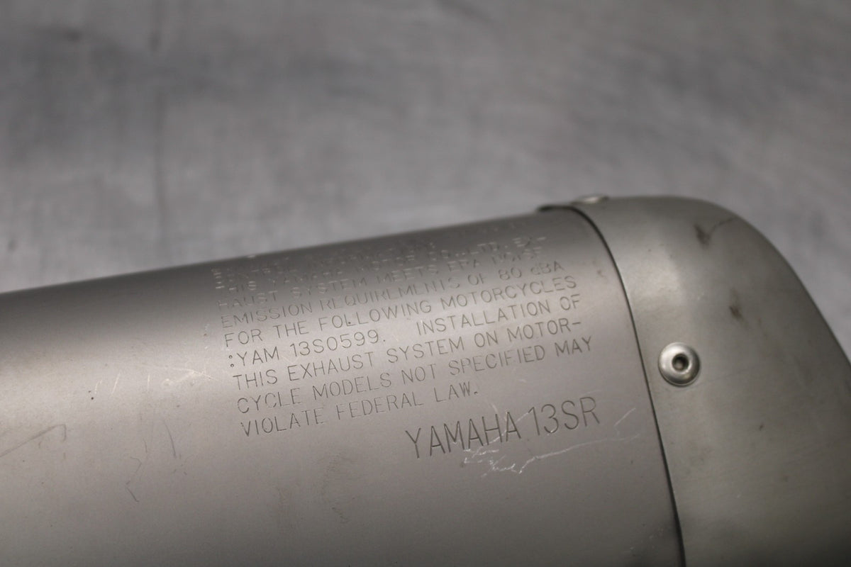 08-16 YAMAHA YZF R6 TITANIUM EXHAUST PIPE MUFFLER SLIP ON CAN SILENCER BB929