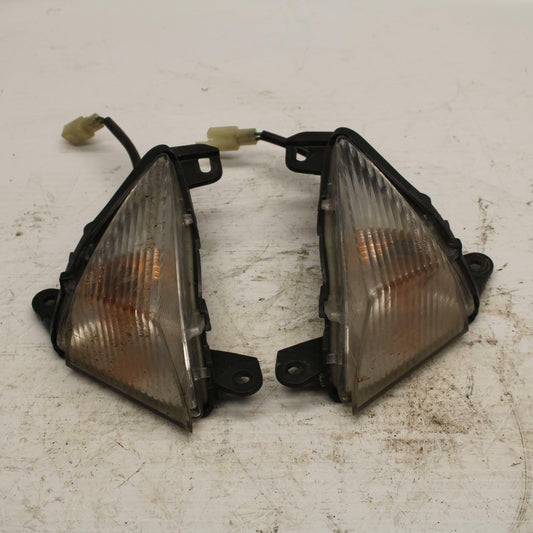 09-12 KAWASAKI NINJA ZX6R FRONT LEFT RIGHT TURN SIGNALS LIGHT INDICATORS BB272