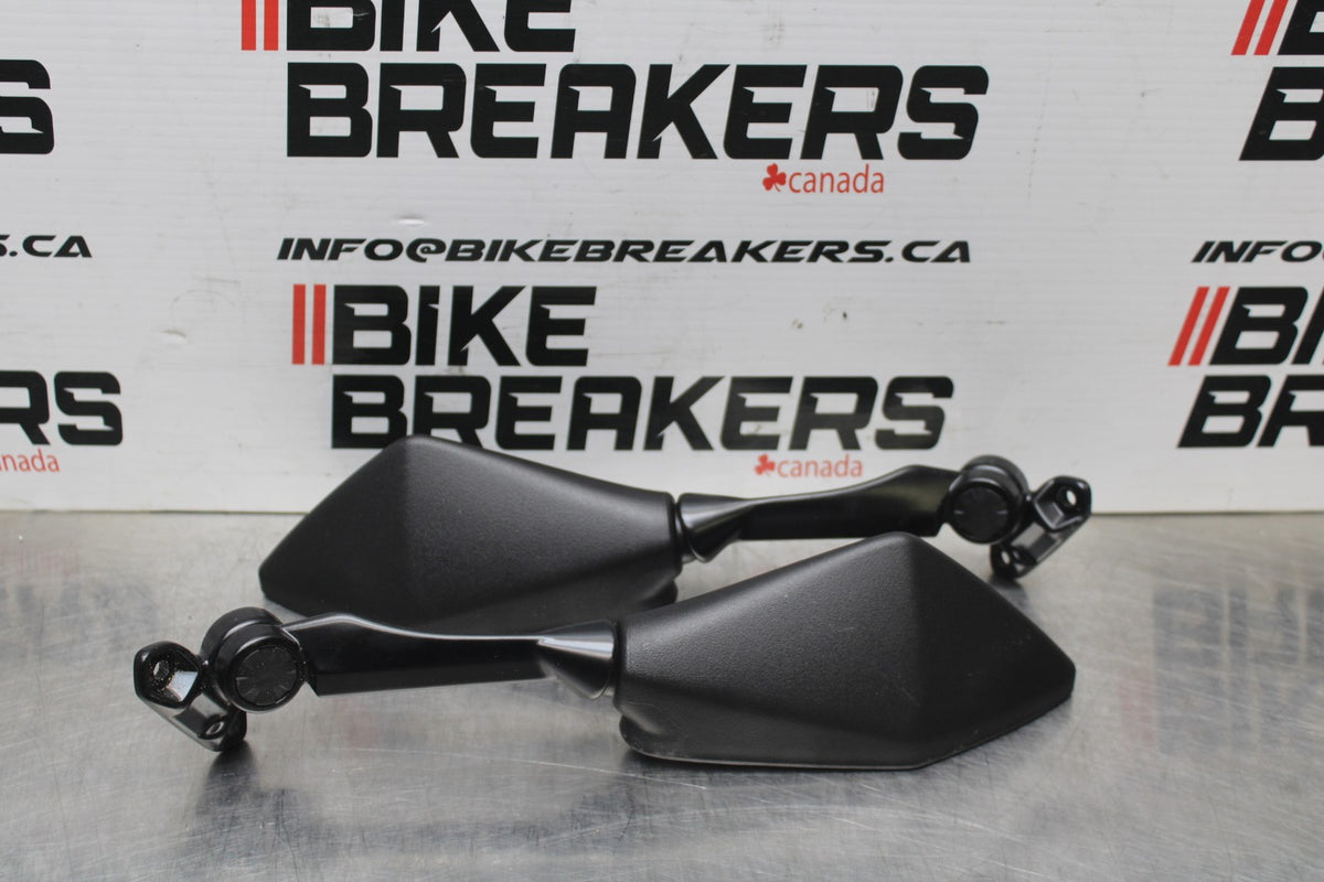 24-25 KAWASAKI NINJA ZX4R REAR VIEW MIRROR SET PAIR MIRRORS BB827