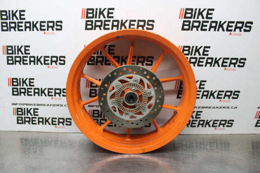 13-16 KTM 390 DUKE REAR WHEEL BACK RIM & ROTOR BB815