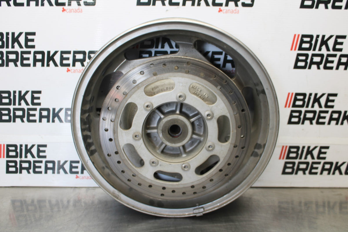08 KAWASAKI VULCAN 1600 VN1600D NOMAD REAR WHEEL BACK RIM & ROTOR BB904
