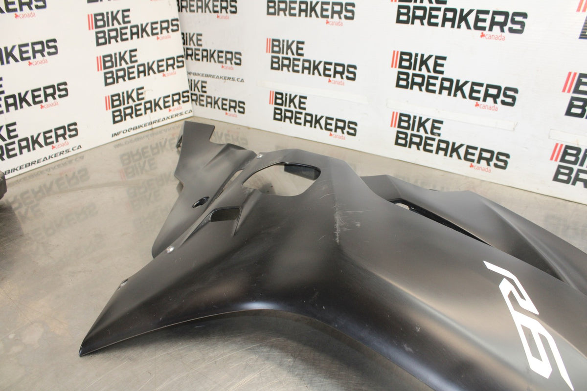 17 YAMAHA YZF R6 RIGHT LOWER MID UPPER SIDE FAIRING COWL  BB922