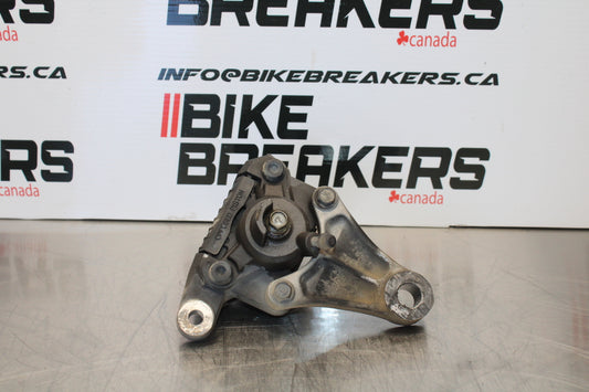 00 SUZUKI SV650 REAR BACK BRAKE CALIPER W MOUNT BRACKET BB156