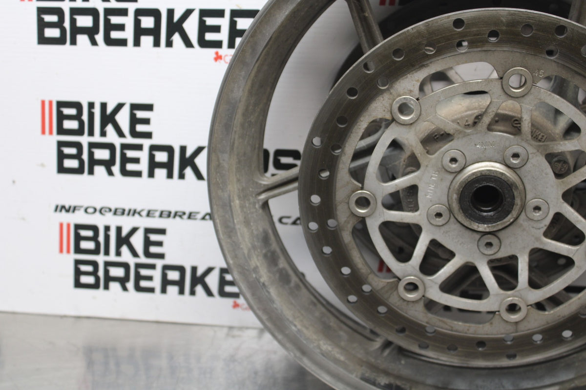 06 KAWASAKI Z750 FRONT WHEEL FRONT RIM & ROTORS BB837