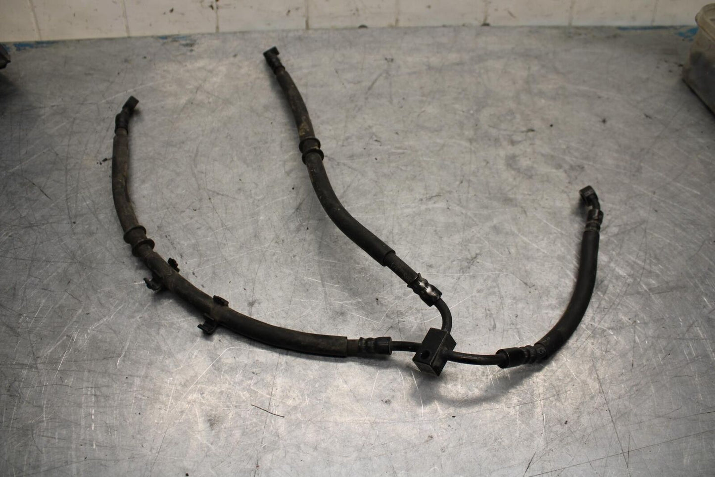 11-15 KAWASAKI ZX1000R FRONT BRAKE CALIPER HOSES LINES BB445